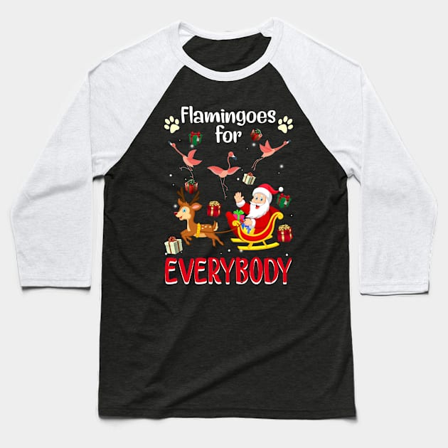 Flamingoes For Everybody Christmas For Flamingo Lover Baseball T-Shirt by wheeleripjm